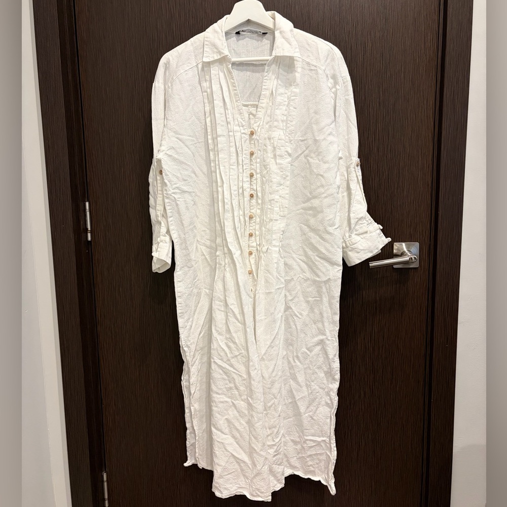 Zara White Maxi Dress